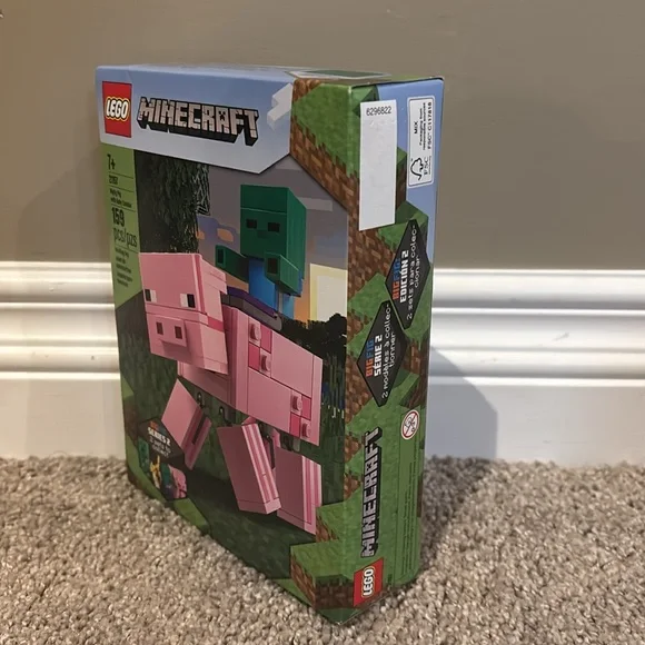 SOLD Lego BigFig Creeper and Ocelot + 
BigFig Pig with Baby Zombie - Picture 8 of 9